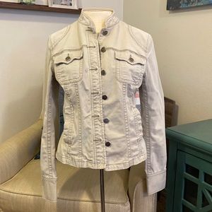 Beige Utility Jacket.